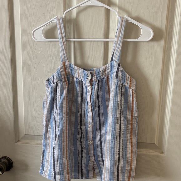 Caslon Striped Button-Front Tank Top - Picture 1 of 2